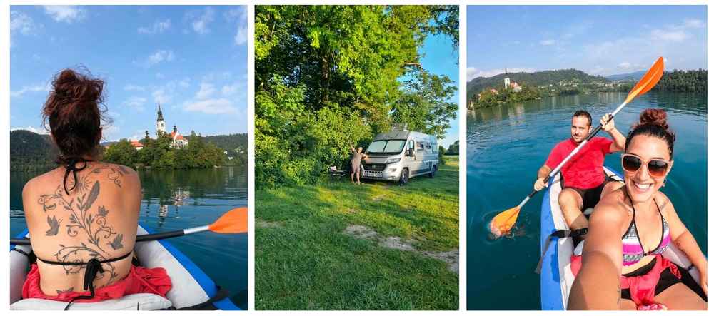 Bleder See in Slowenien mit Insel und Kirche im Zentrum, ideal für einen Wohnmobil-Zwischenstopp