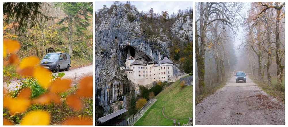 Die Burg Predjama, ein spektakuläres, in den Felsen gebautes Denkmal in Slowenien