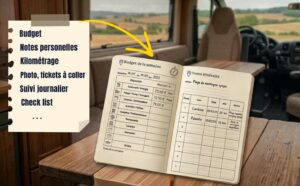 alt : Carnet Road Trip Essentiel – journal de voyage 9 semaines