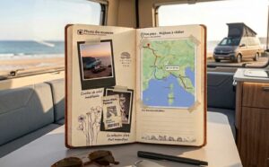 Alt : Carnet Road Trip Essentiel – journal de voyage 9 semaines